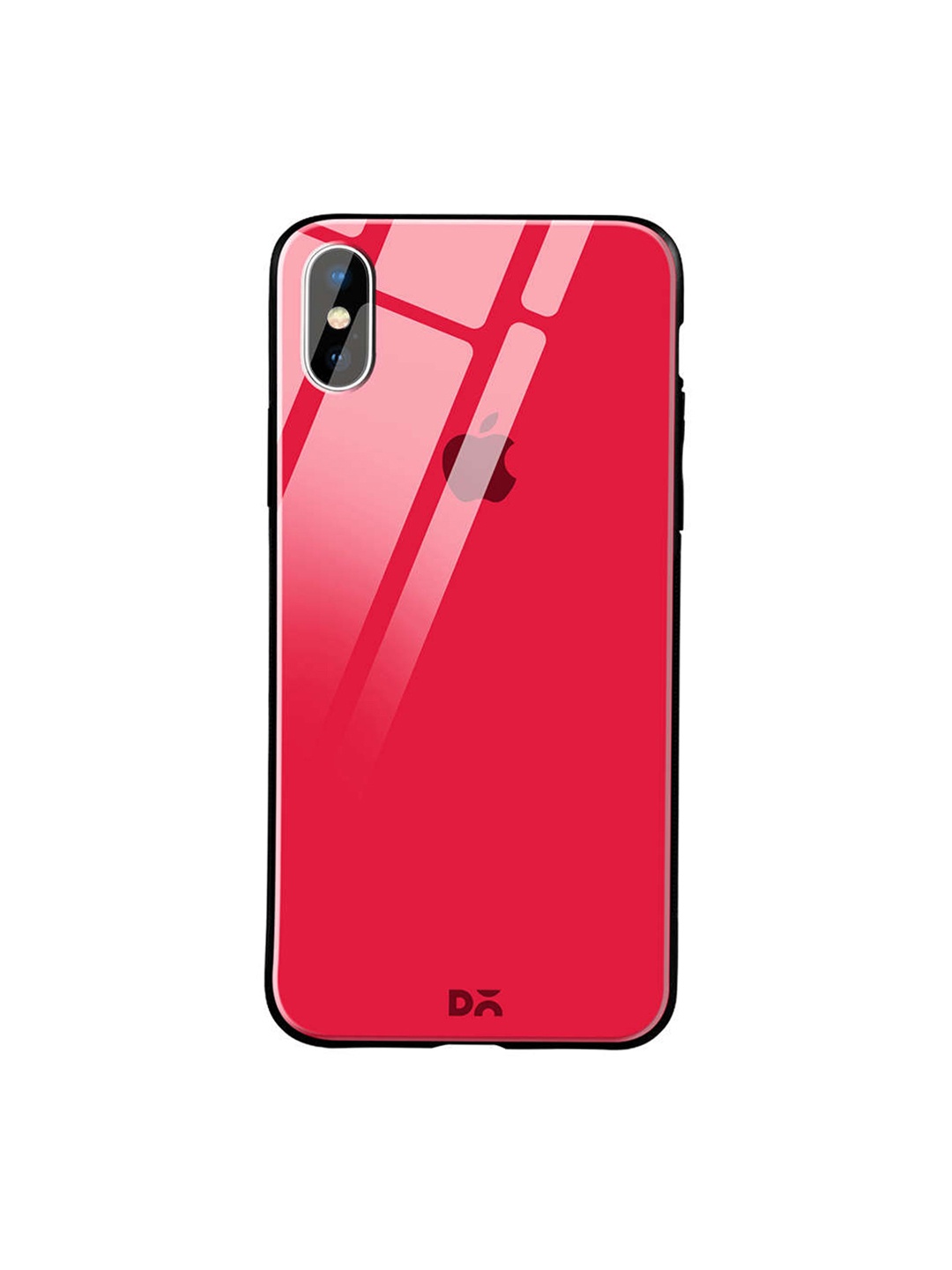 

DailyObjects Red iPhone X Glass Case Cover
