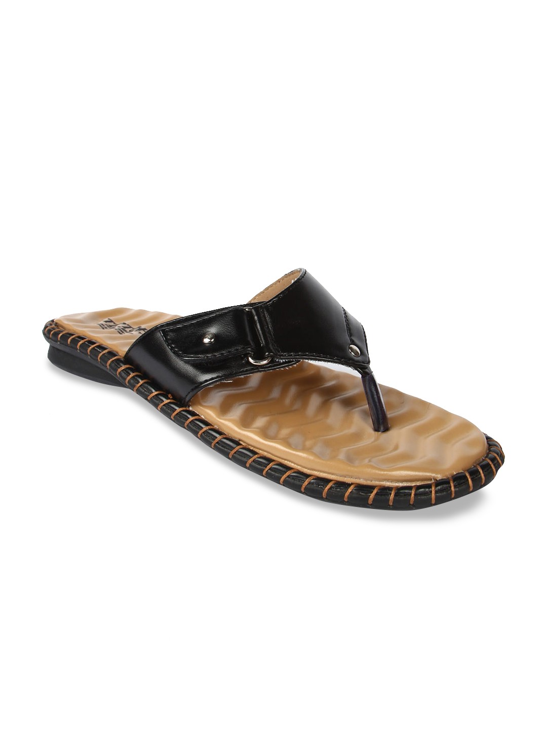 

Liberty Women Black Solid T-Strap Flats