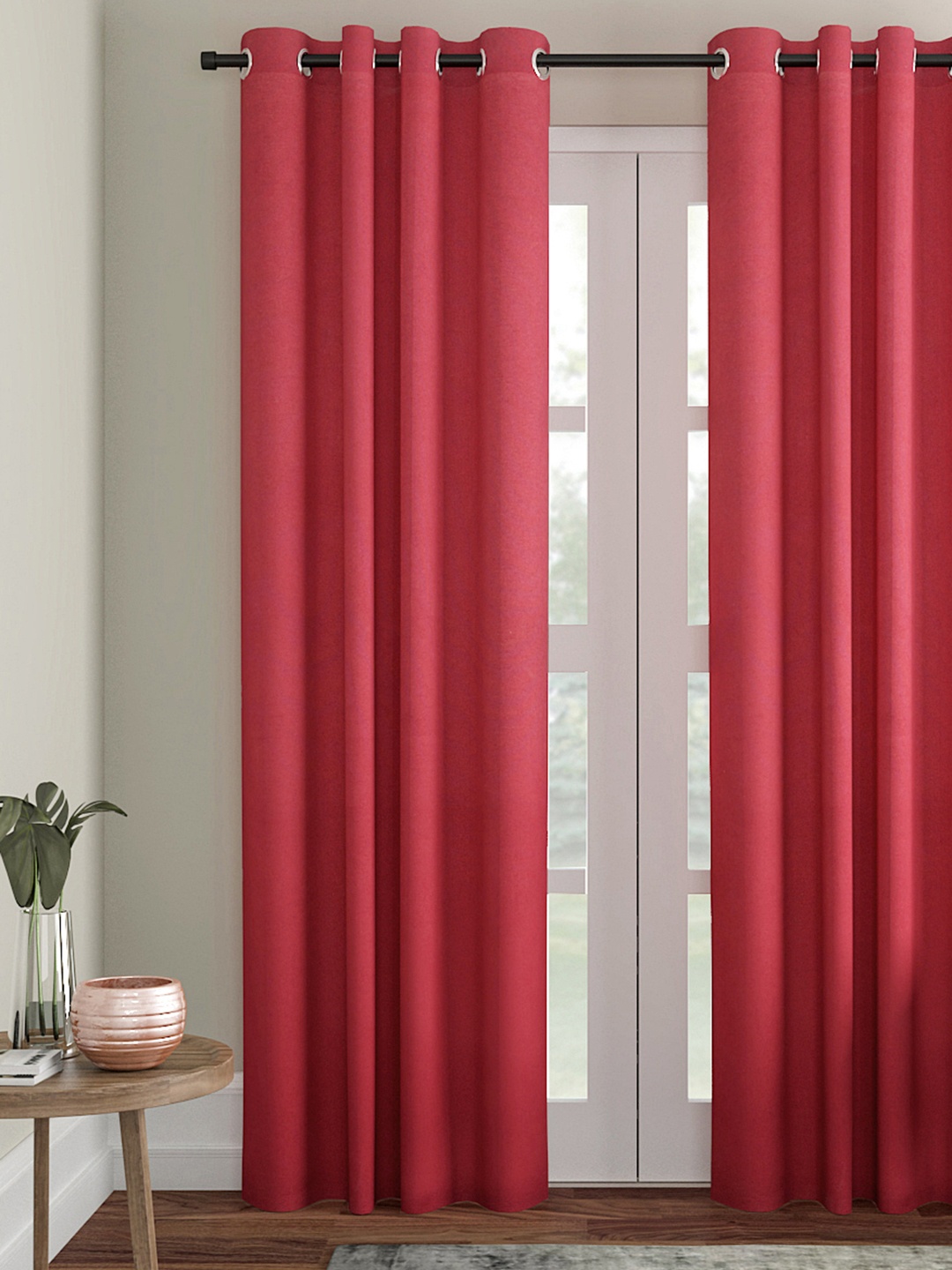 

Soumya Maroon Single Door Curtain