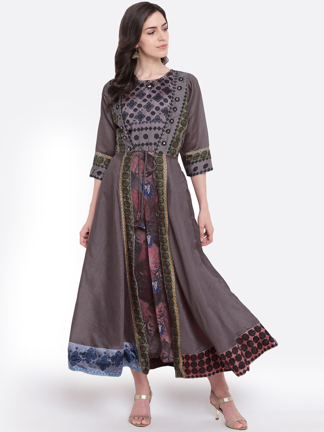 

Kvsfab Women Multicoloured Maxi Dress, Multi