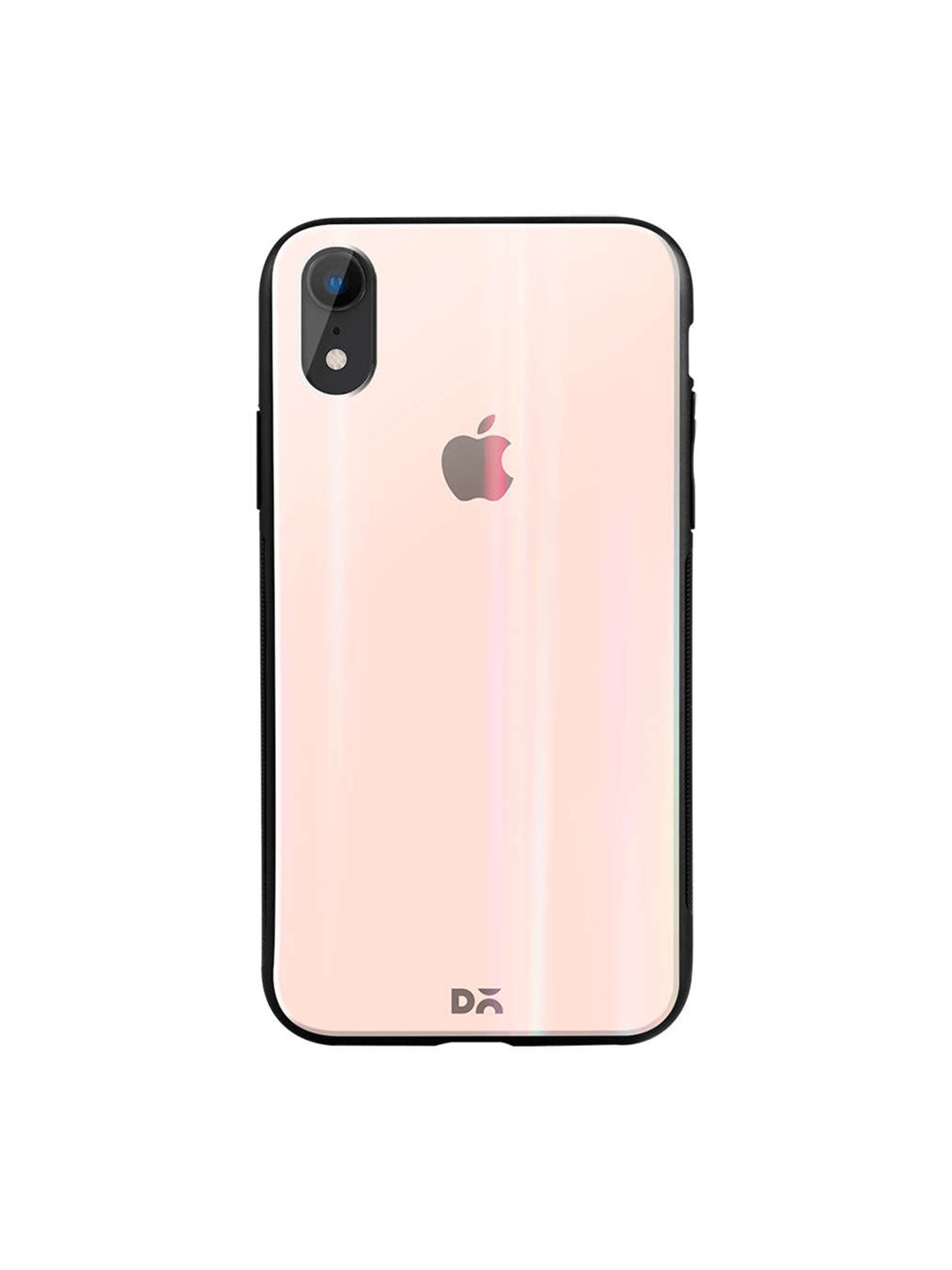 

DailyObjects Pink iPhone XR Holographic Glass Case Cover
