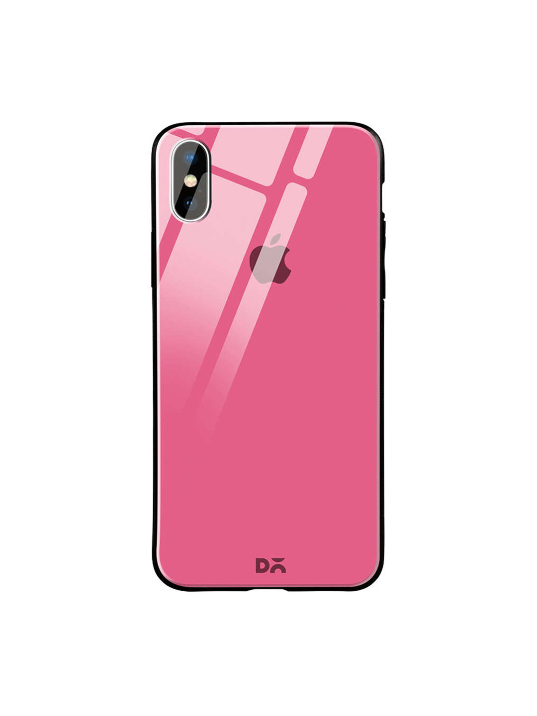 

DailyObjects Pink iPhone X Glass Case Cover