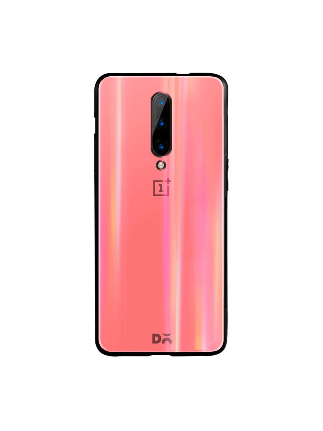 

DailyObjects Coral Pink Holographic OnePlus 7 Pro Glass Case, Na