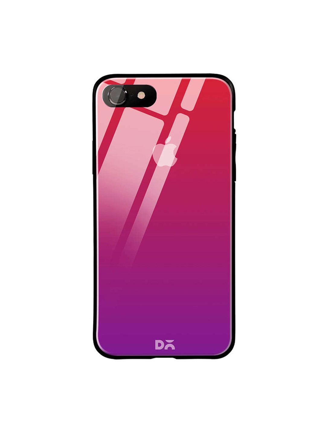

DailyObjects Pink & Purple iPhone 7 Glass Case Cover