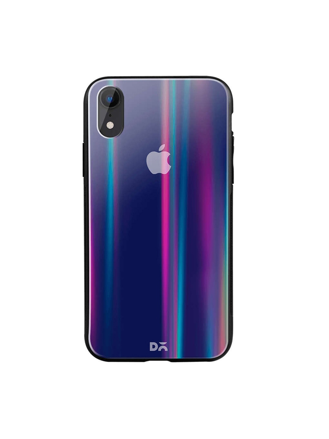 

DailyObjects Navy Blue iPhone XR Holographic Glass Case Cover