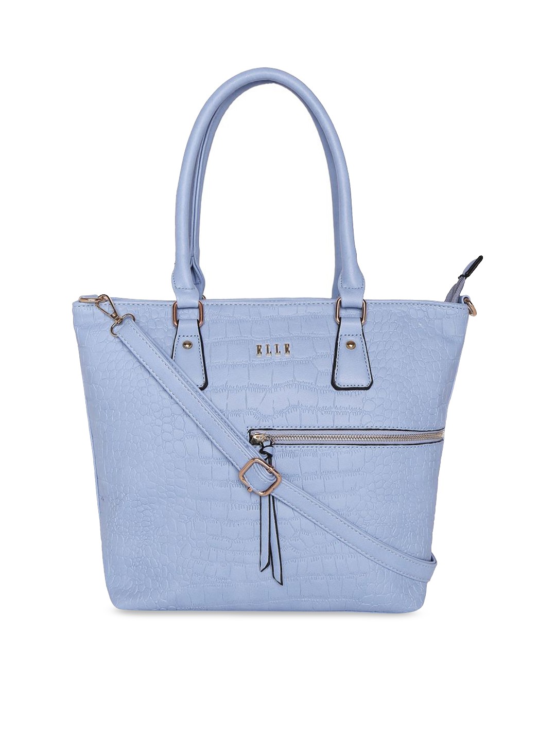 

ELLE Blue Textured Handheld Bag