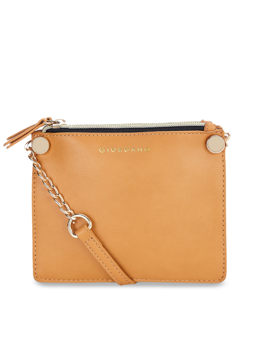 

GIORDANO Brown Solid Sling Bag