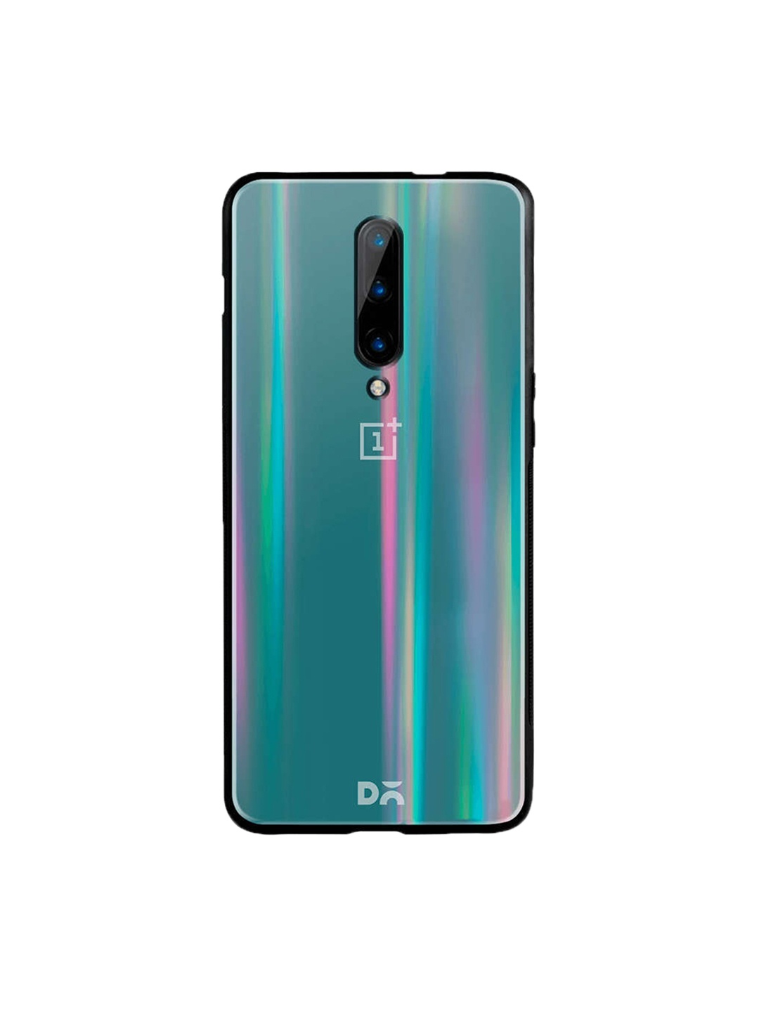 

DailyObjects Teal OnePlus 7 Pro Holographic Glass Case Cover