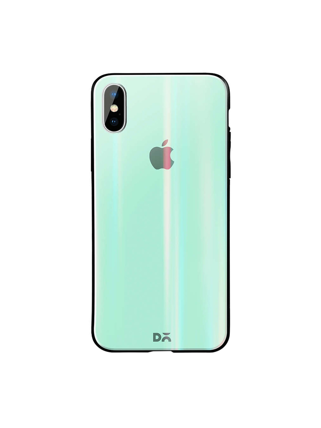 

DailyObjects Sea Green iPhone XS Holographic Glass Case Cover