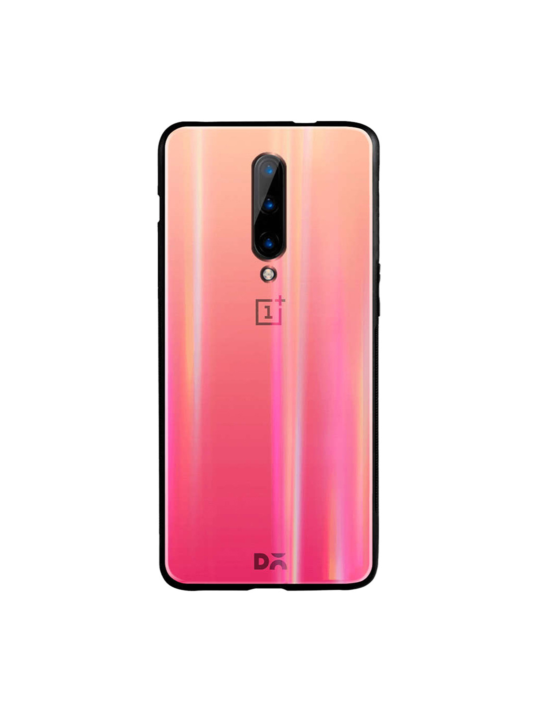 

DailyObjects Pink OnePlus 7 Pro Holographic Glass Case Cover