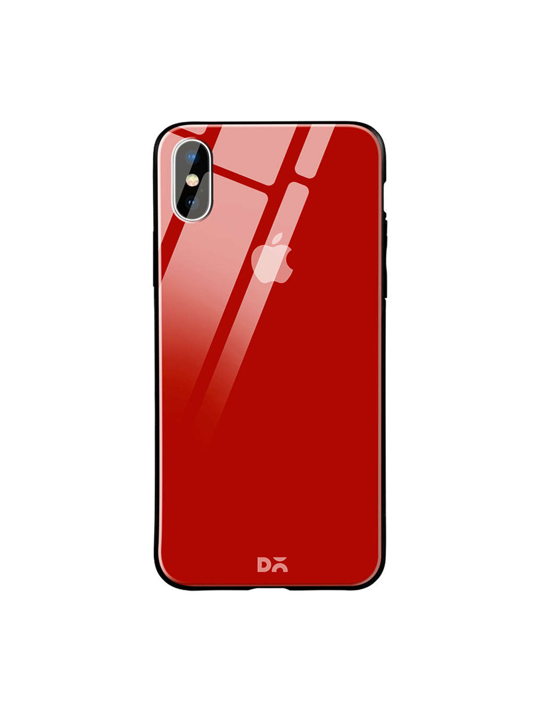 

DailyObjects Red iPhone X Glass Case Cover