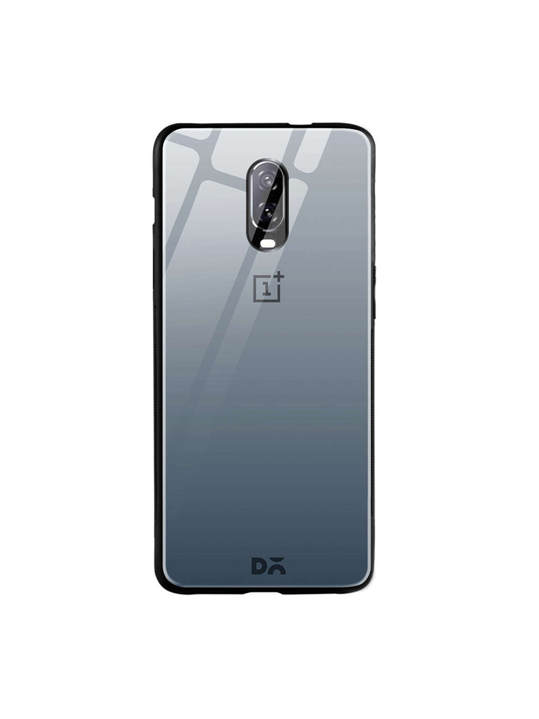 

DailyObjects Grey One Plus 6T Glass Case Cover
