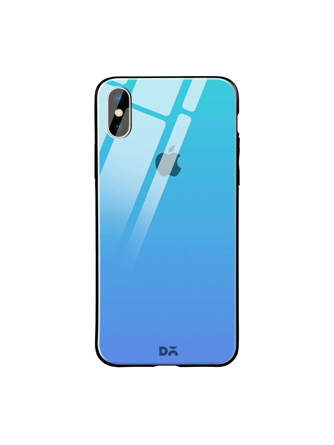 DailyObjects Blue iPhone X Glass Case Cover
