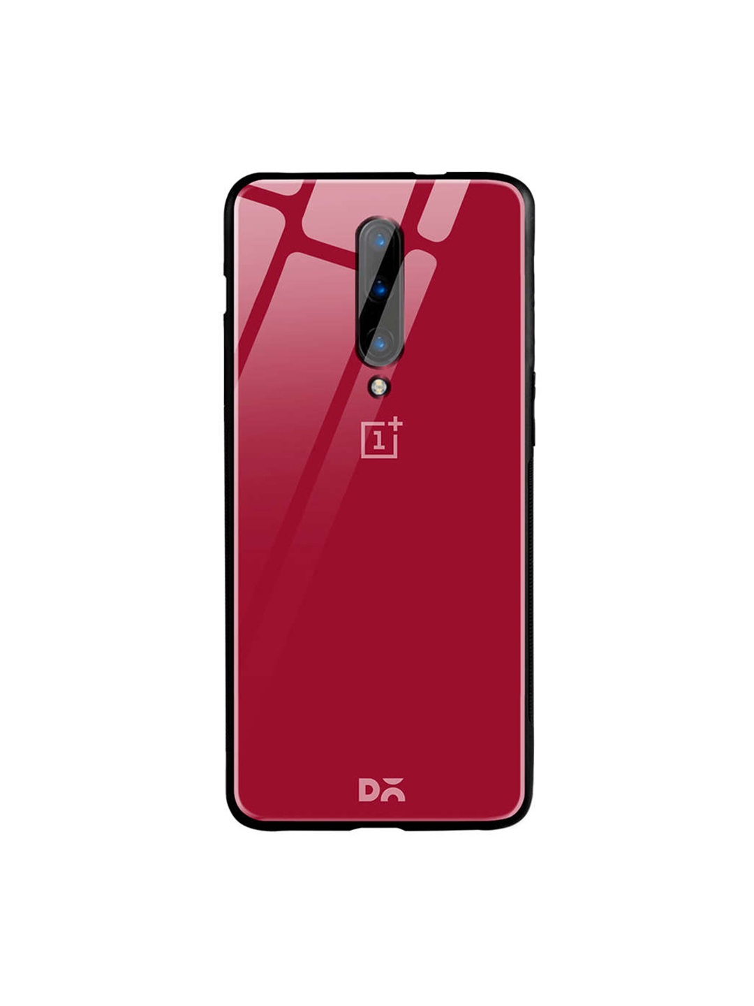 

DailyObjects Maroon OnePlus 7 Pro Glass Case Cover