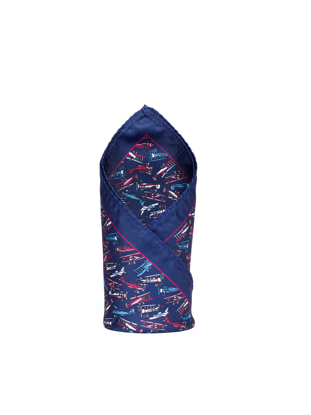 

Alvaro Castagnino Blue Printed Pocket Square
