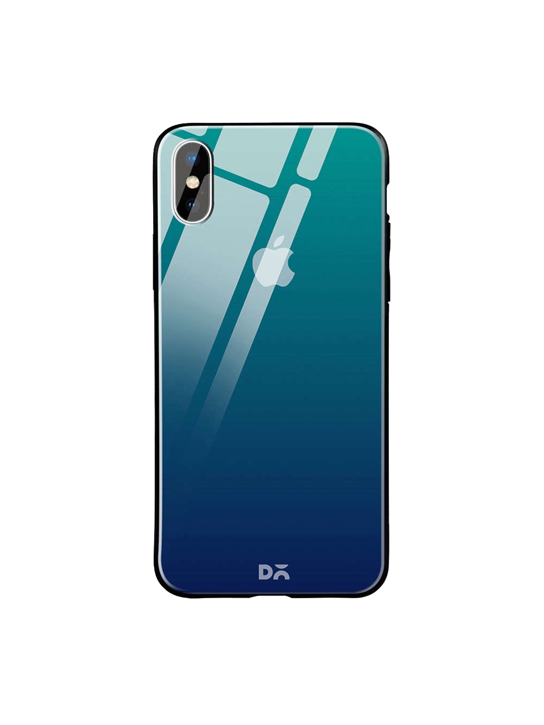 

DailyObjects Teal iPhone X Glass Case Cover