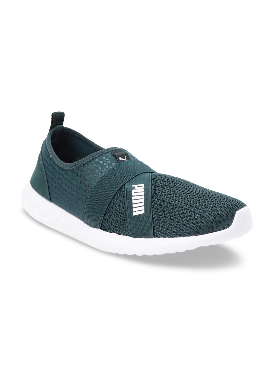 

Puma Unisex Green Cario Slip-on Running Shoes