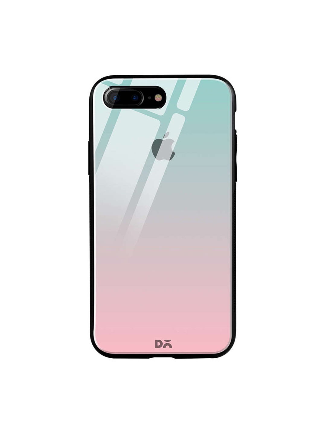 

DailyObjects Blue & Pink iPhone 8 Plus Glass Case Cover