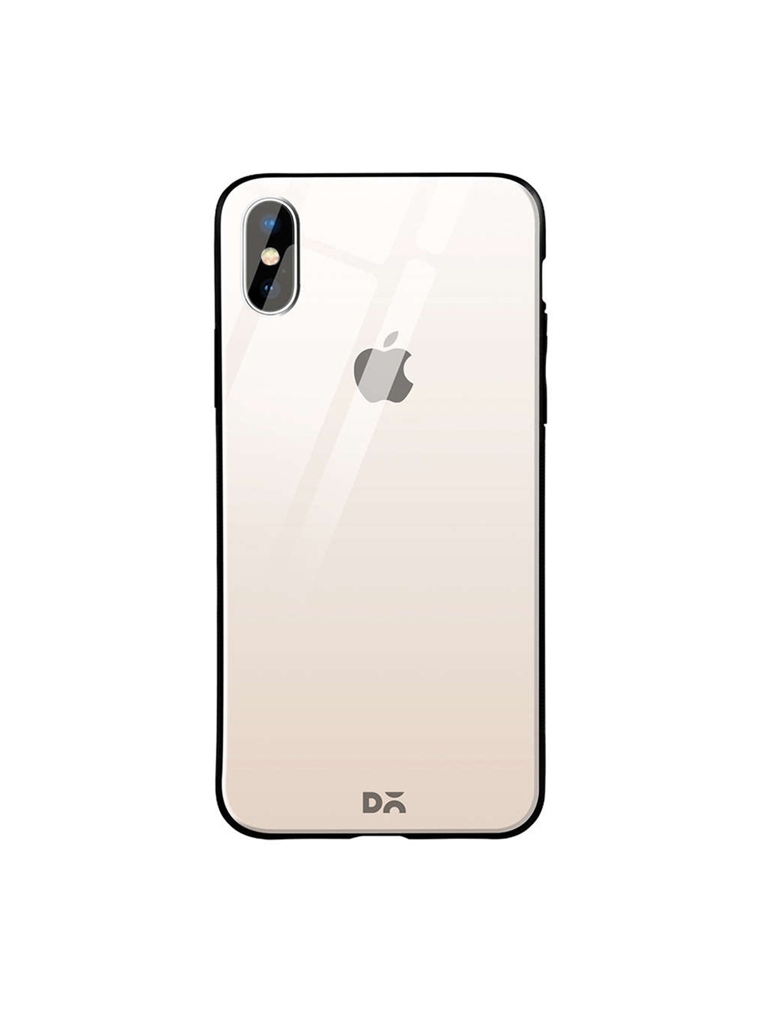 

DailyObjects Cream-Coloured iPhone XS Glass Case Cover