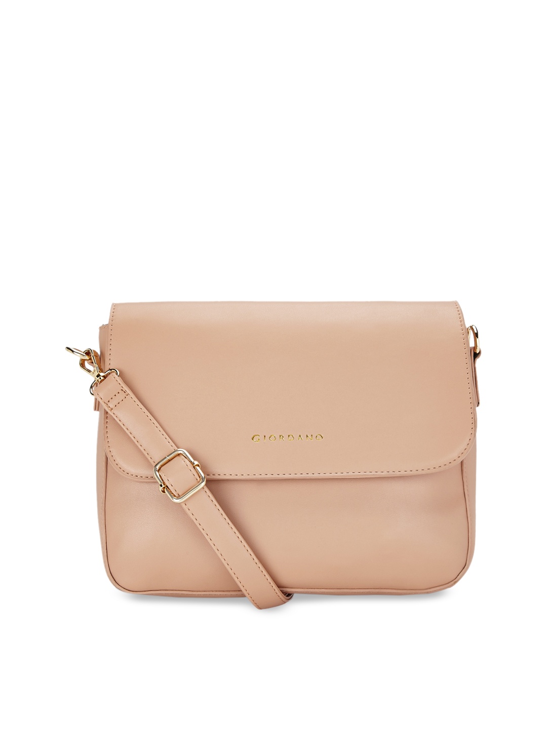 

GIORDANO Cream-Coloured Solid Sling Bag