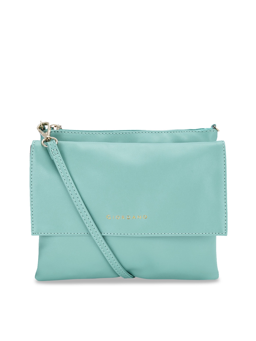 GIORDANO Turquoise Blue Solid Sling Bag