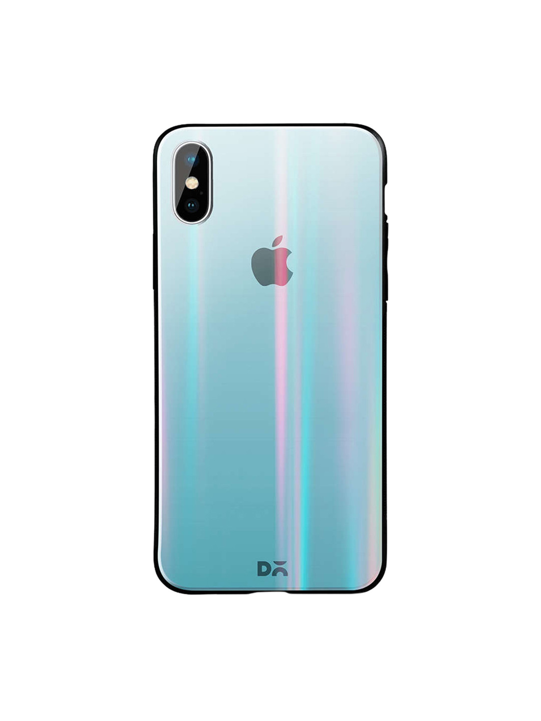 

DailyObjects Blue iPhone XS Holographic Glass Case Cover
