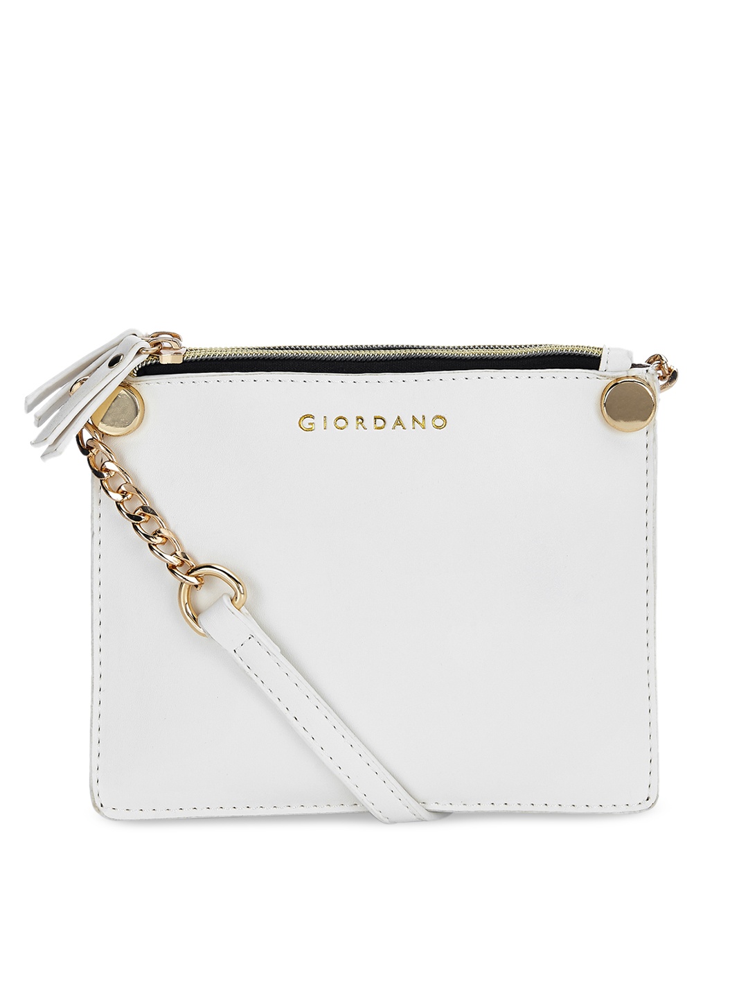 

GIORDANO White Solid Sling Bag