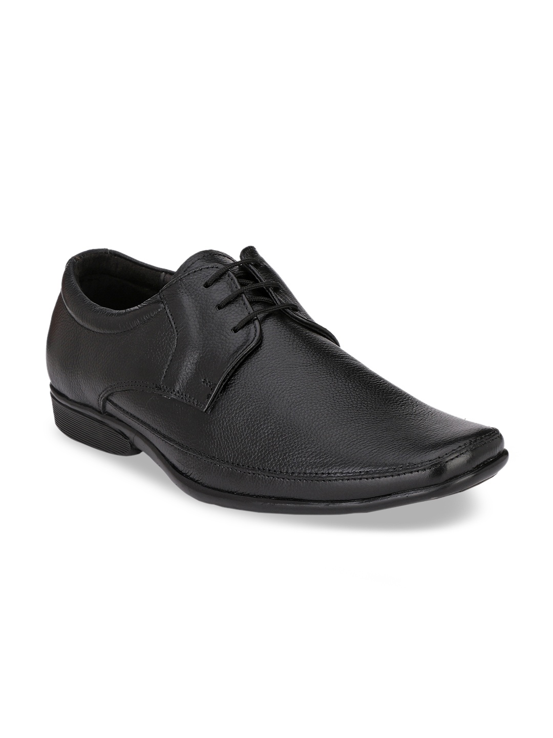 

Hirels Men Black Leather Formal Derby
