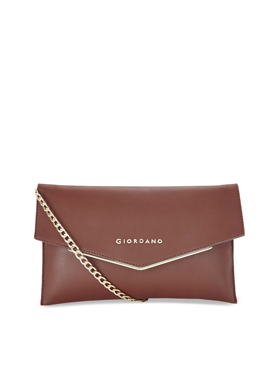 

GIORDANO Brown Solid Sling Bag