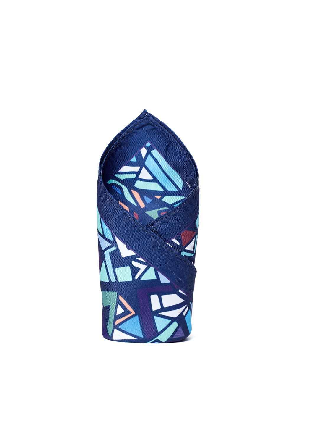 

Alvaro Castagnino Blue Printed Pocket Square