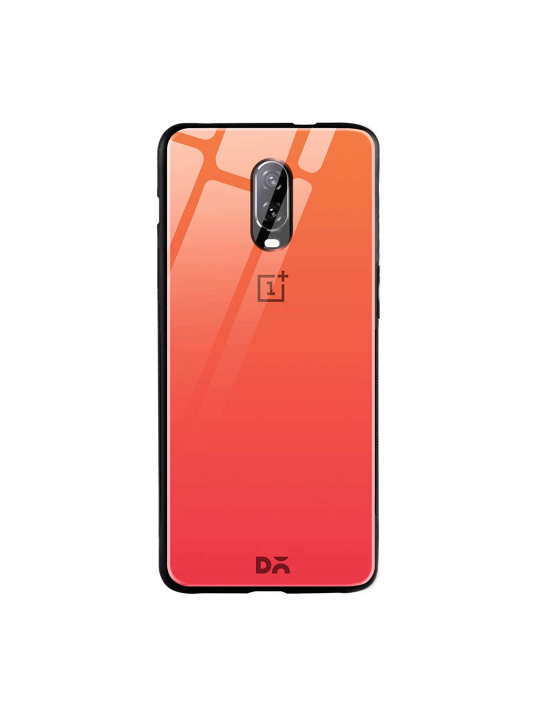 

DailyObjects Orange & Coral-Pink One Plus 6T Glass Case Cover