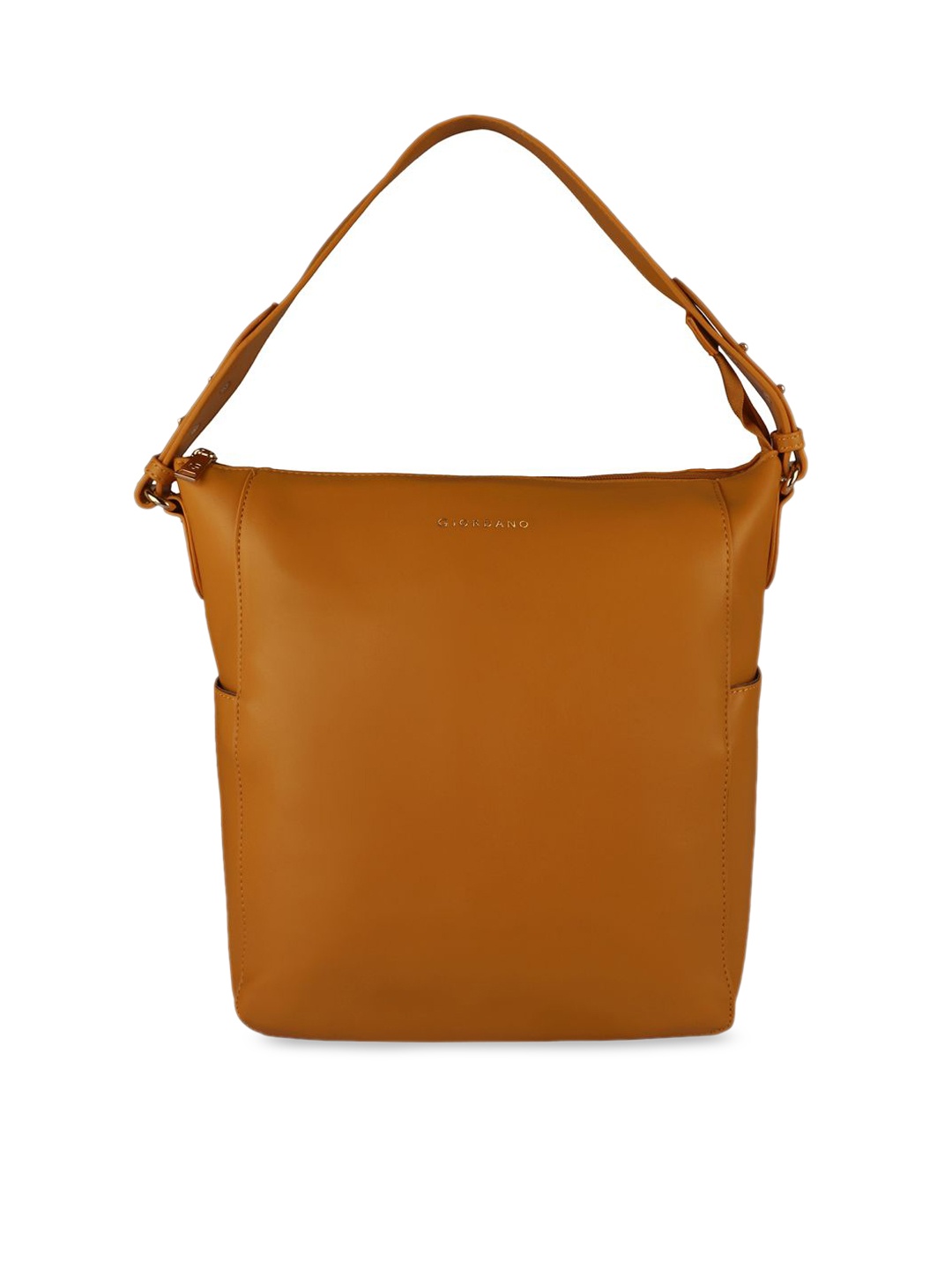 

GIORDANO Mustard Brown Solid Handheld Bag