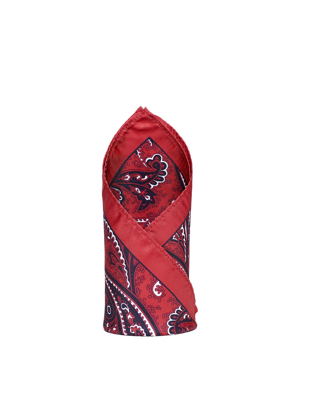 

Alvaro Castagnino Red Printed Pocket Square