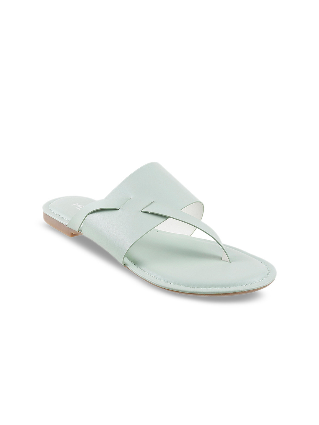 

Metro Women Green Solid Open Toe Flats