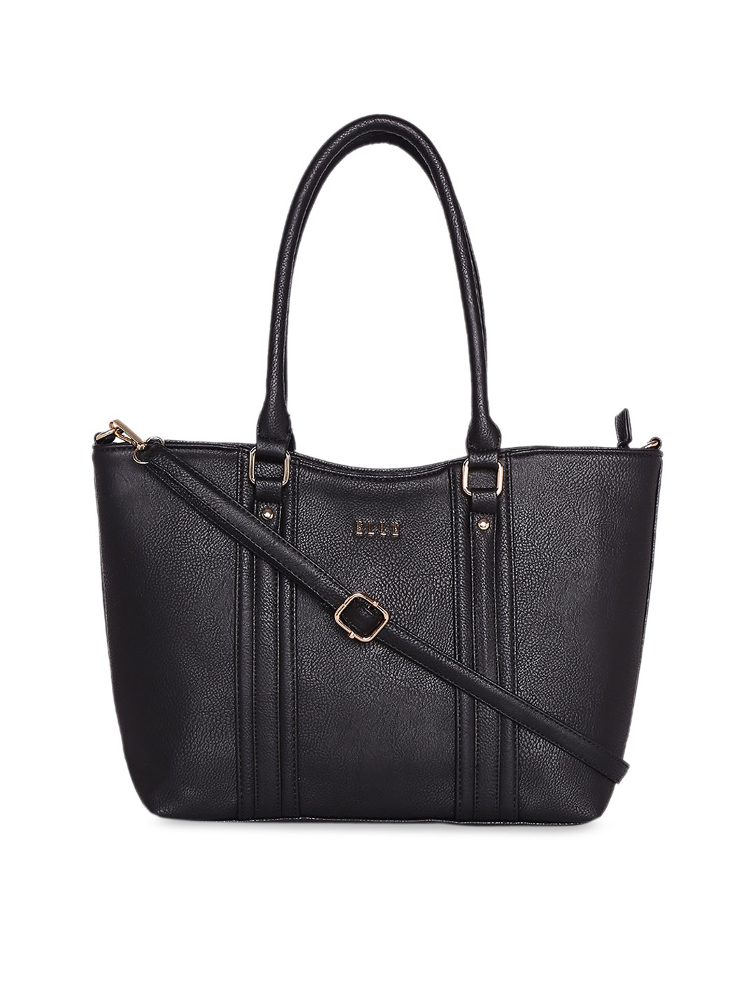 

ELLE Black Solid Shoulder Bag