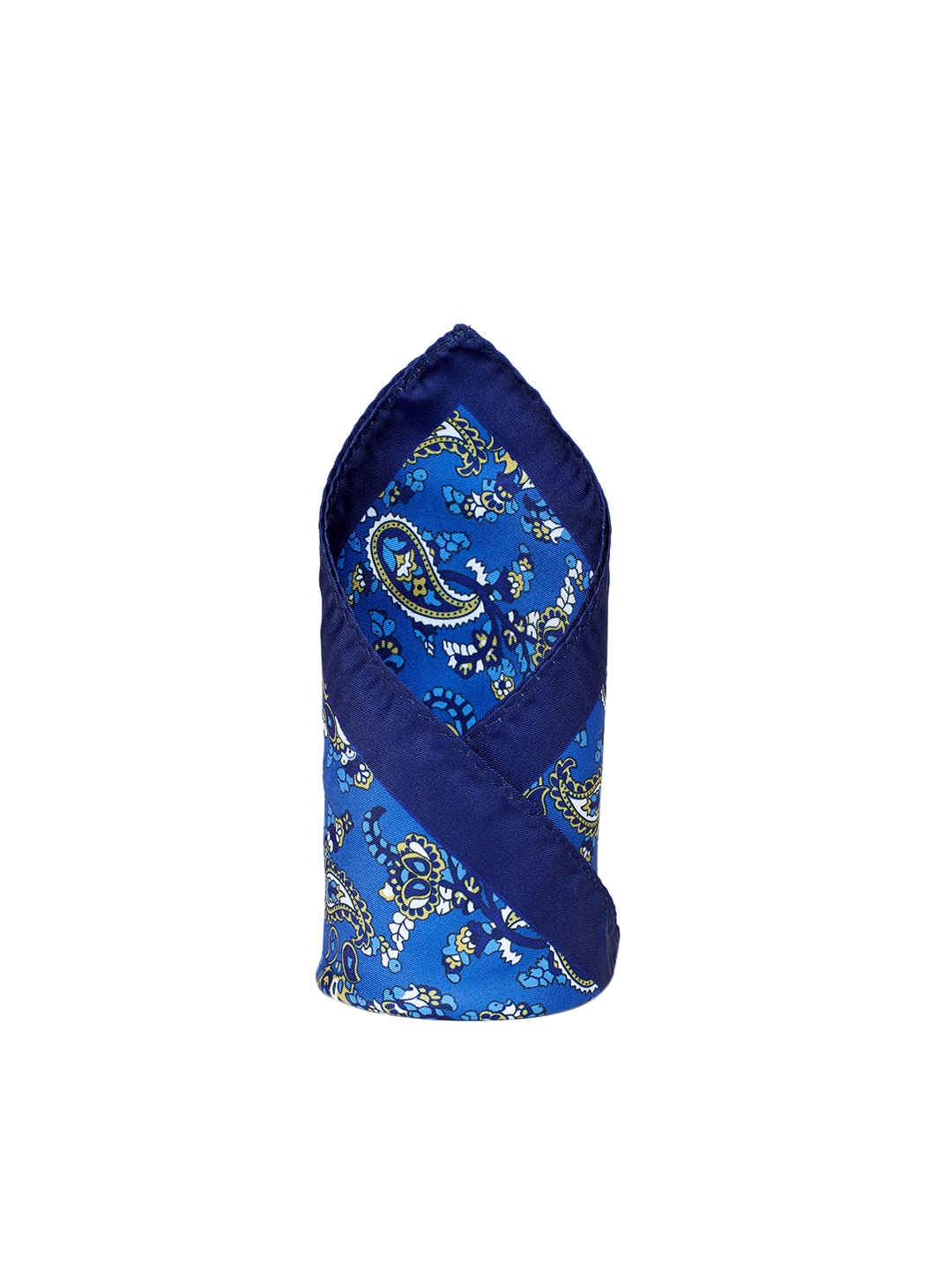 

Alvaro Castagnino Blue & Off-White Printed Pocket Square