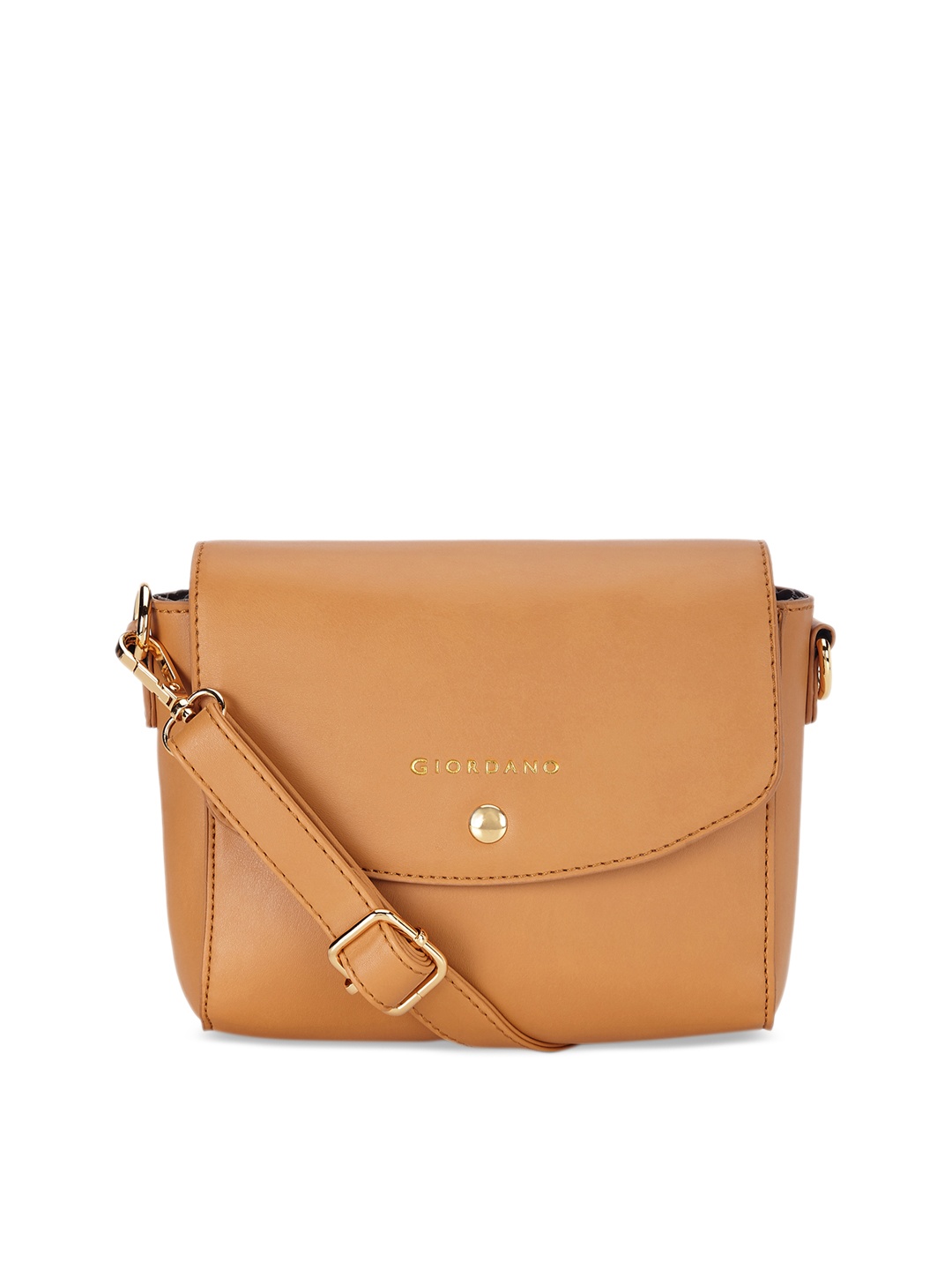 

GIORDANO Tan Brown Solid Sling Bag