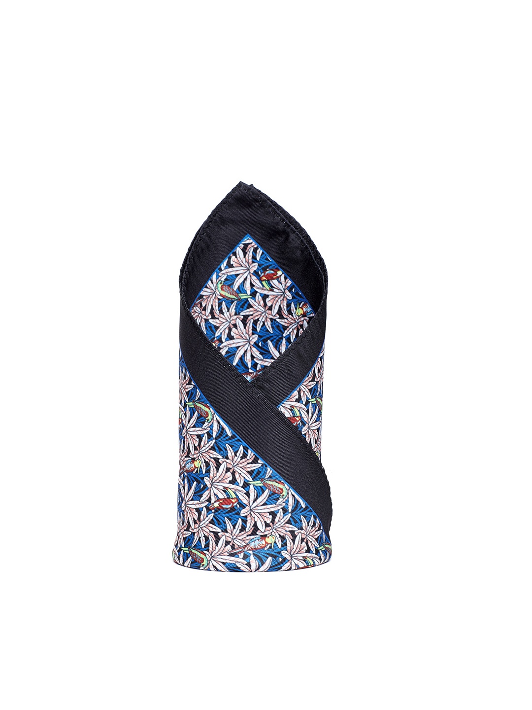 

Alvaro Castagnino Blue & White Printed Pocket Square