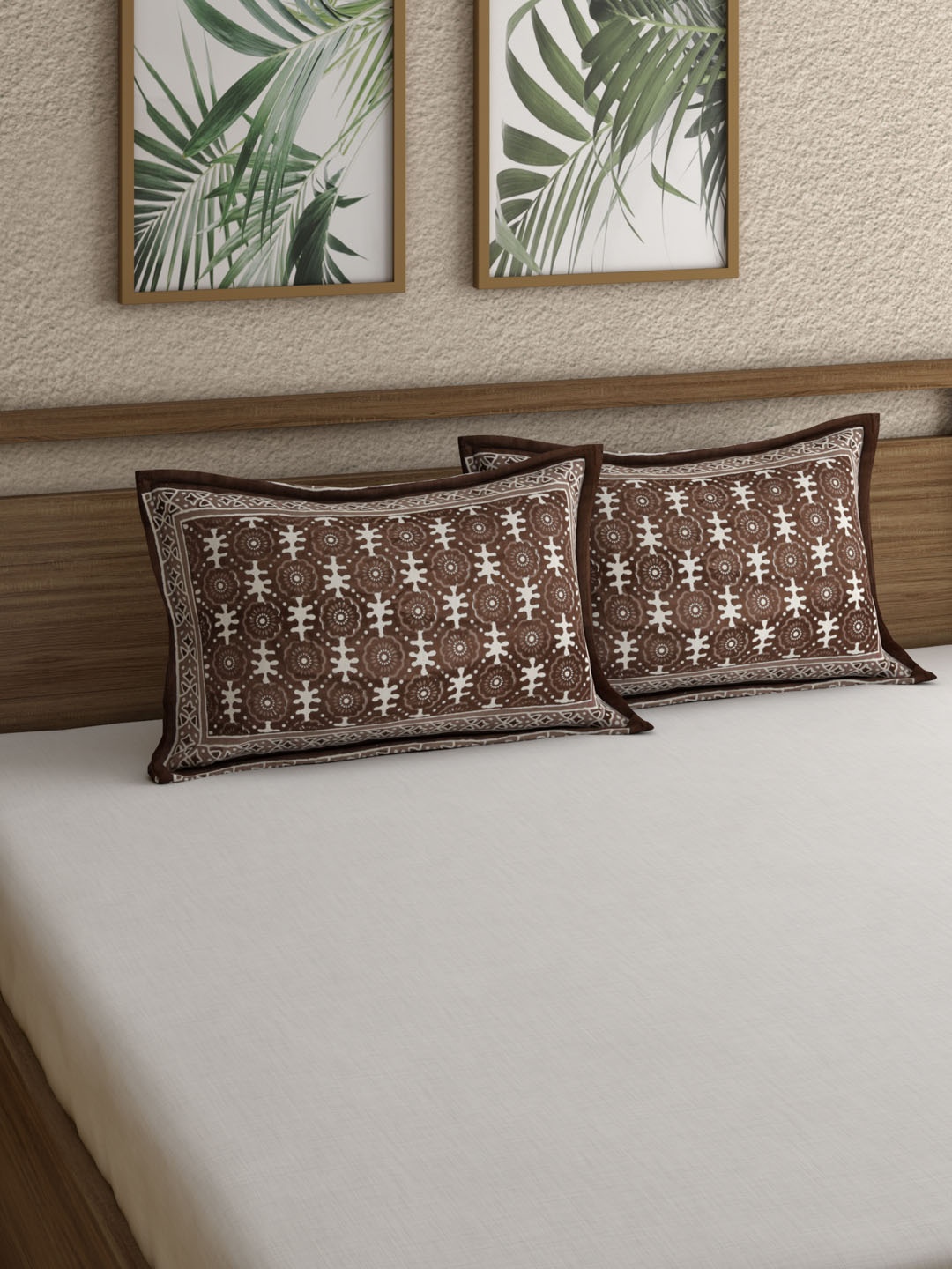 

Rajasthan Decor Brown Set Of 2 Pillow Covers