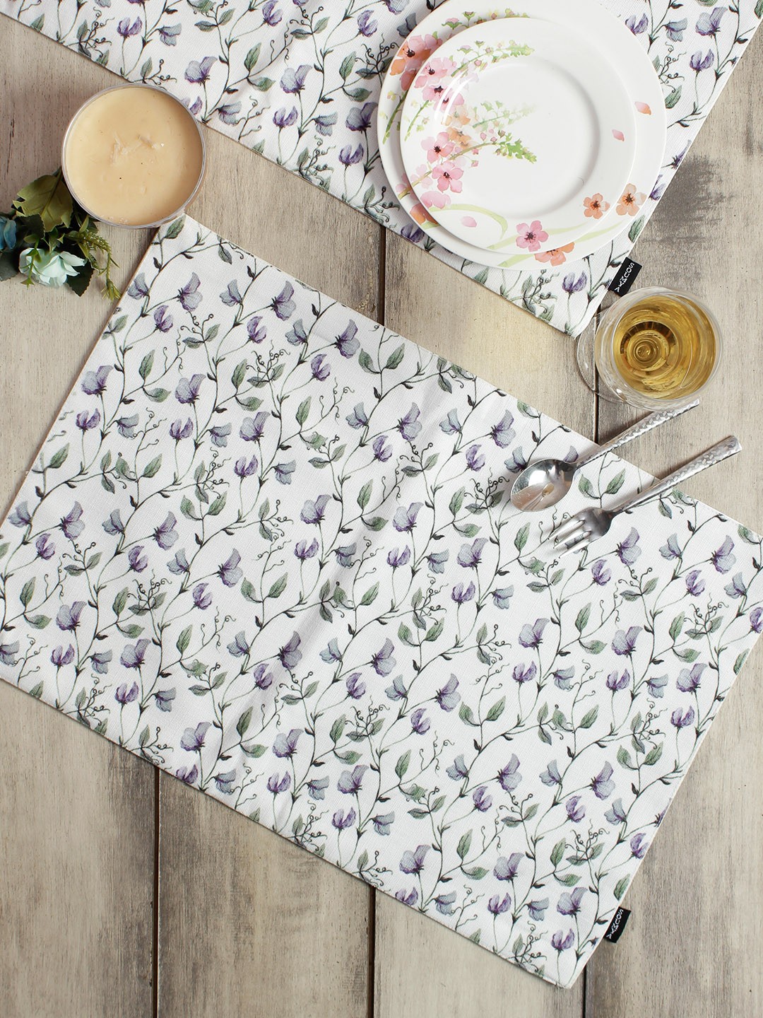 

Soumya Off White Set of 6 Premium Printed Table Placemats
