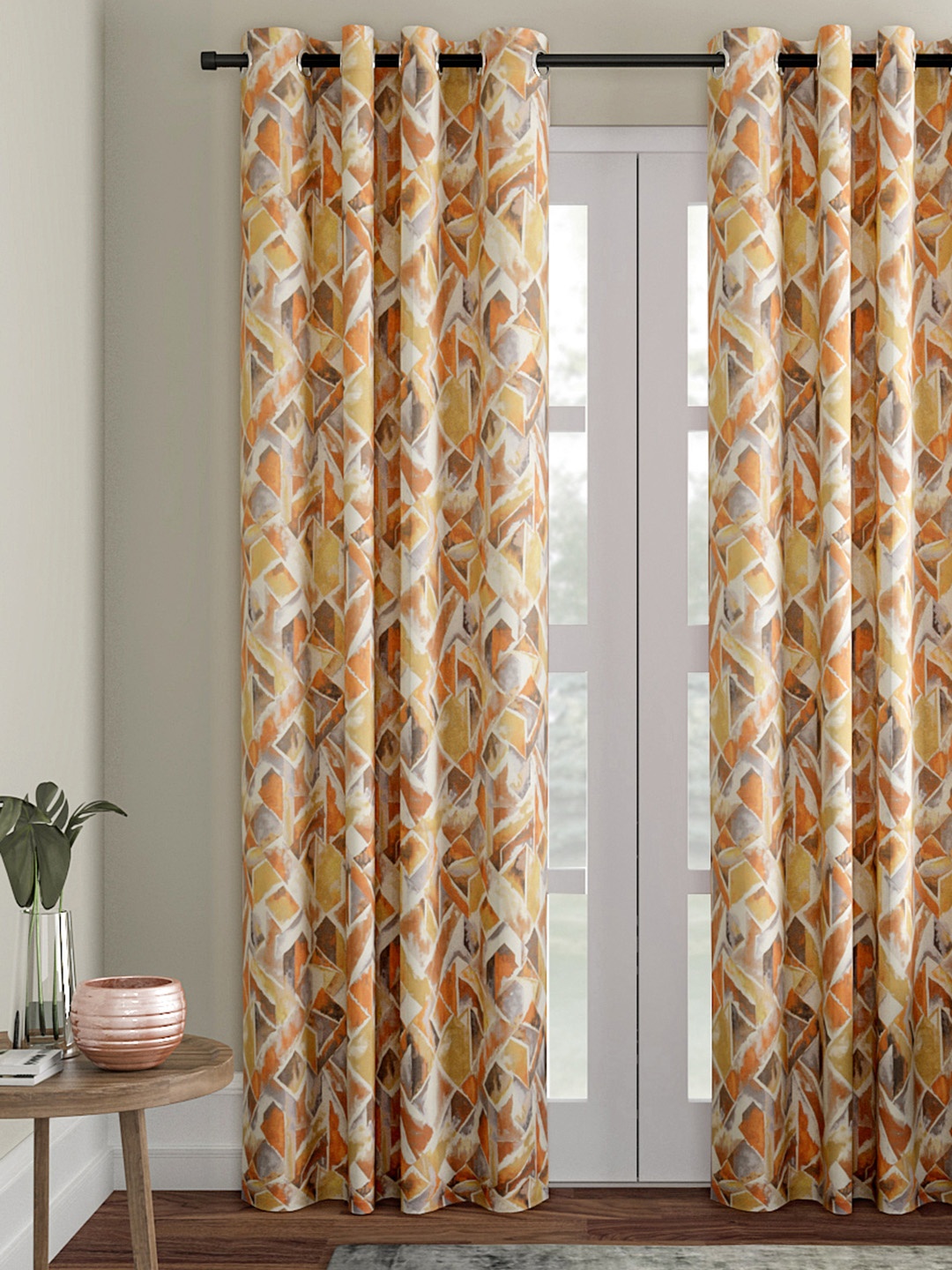 

Soumya Multicoloured Single Long Door Curtain, Multi