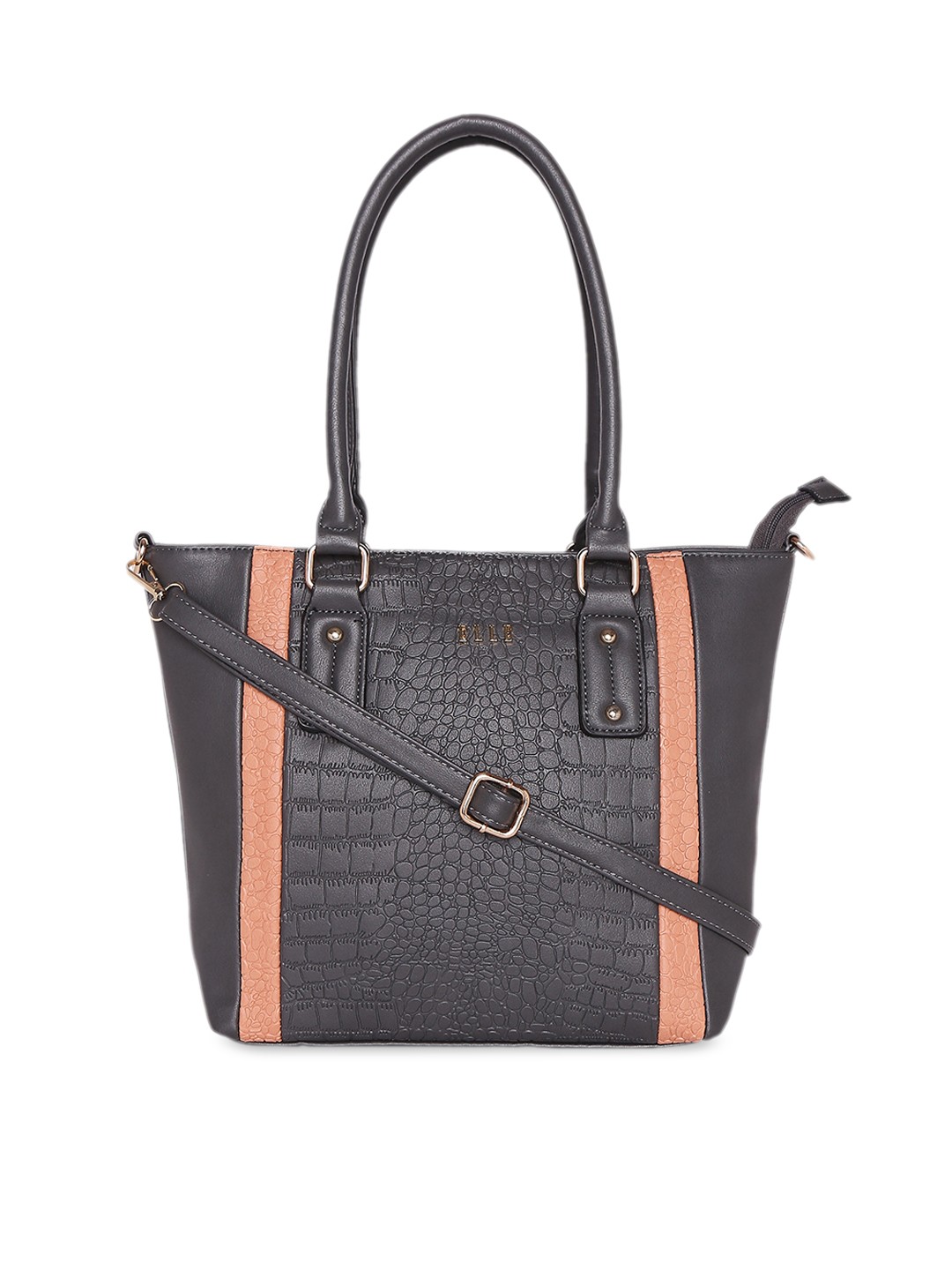 

ELLE Black Textured Shoulder Bag