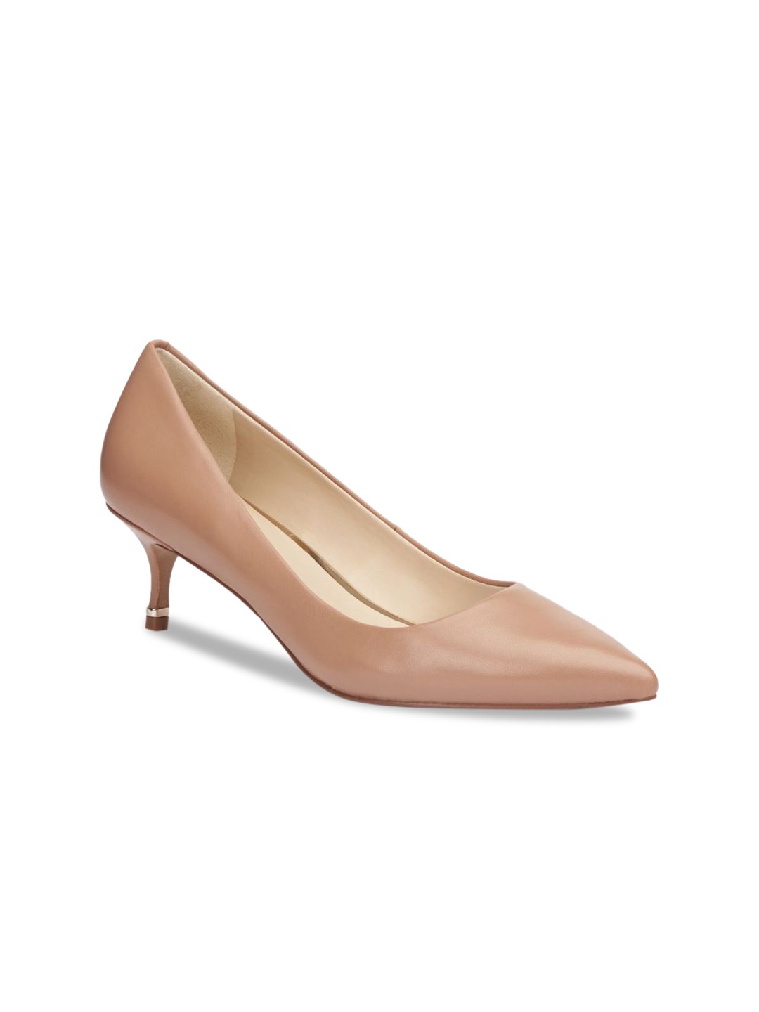 

Kenneth Cole Women Tan Brown Leather Solid Pumps
