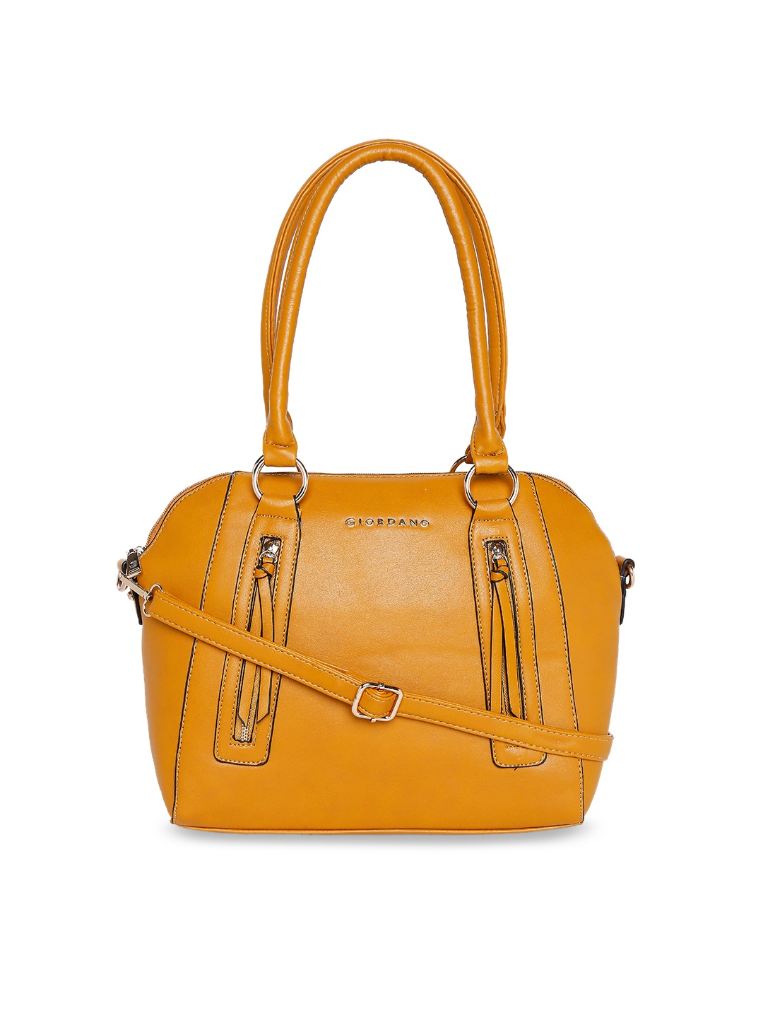 

GIORDANO Yellow Solid Shoulder Bag