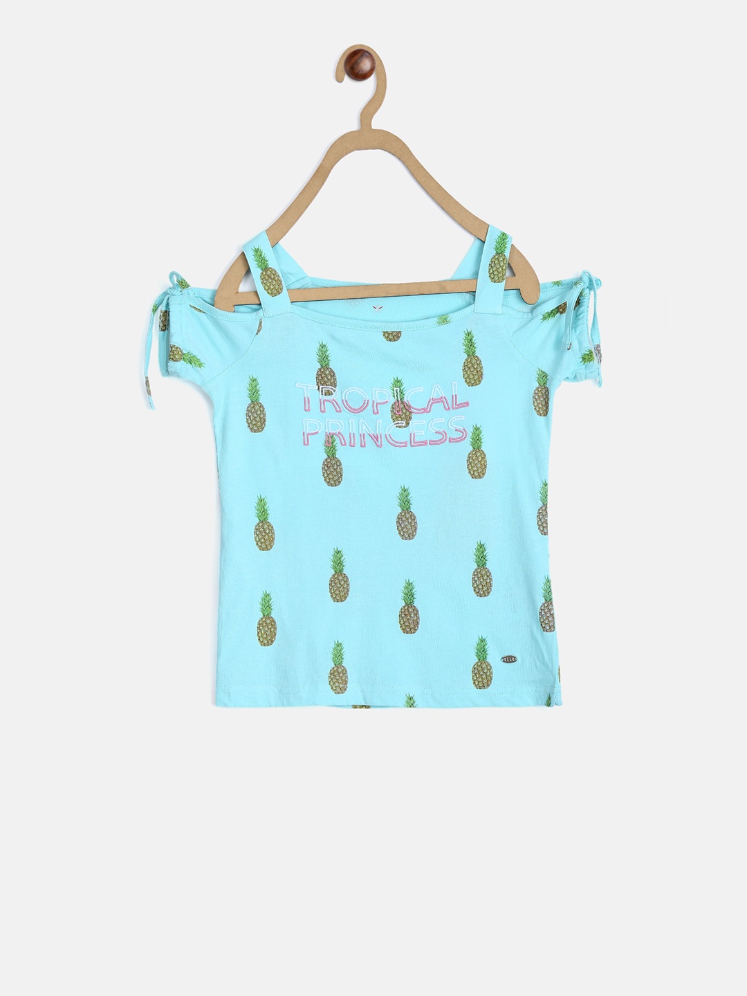 

ELLE Girls Blue Pineapple Print Top