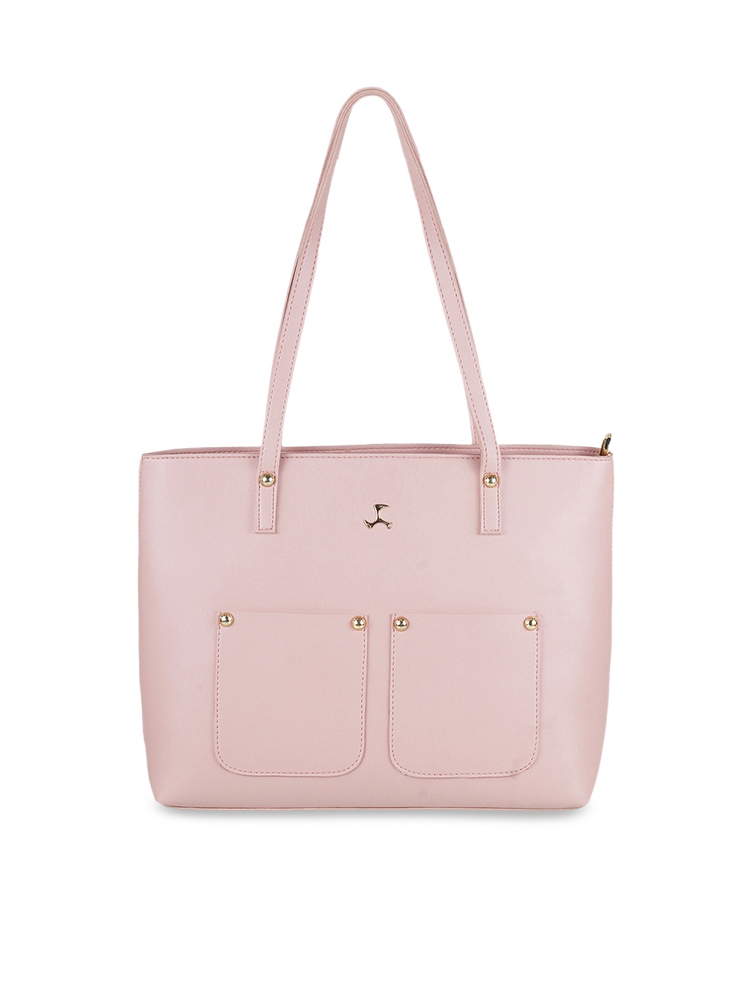 

Mochi Pink Solid Handheld Bag
