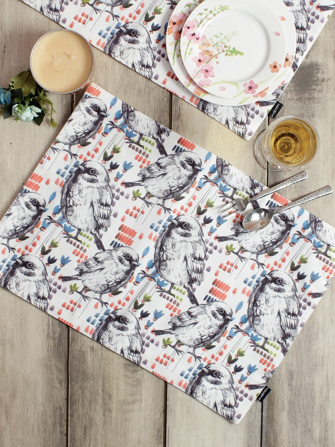 

Soumya Multicoloured Set of 6 Premium Printed Table Placemats, Multi