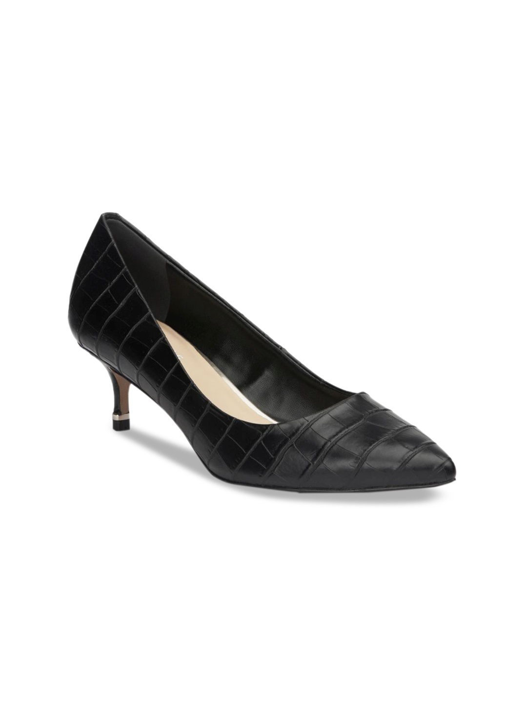 

Kenneth Cole Women Black Solid Leather Pumps