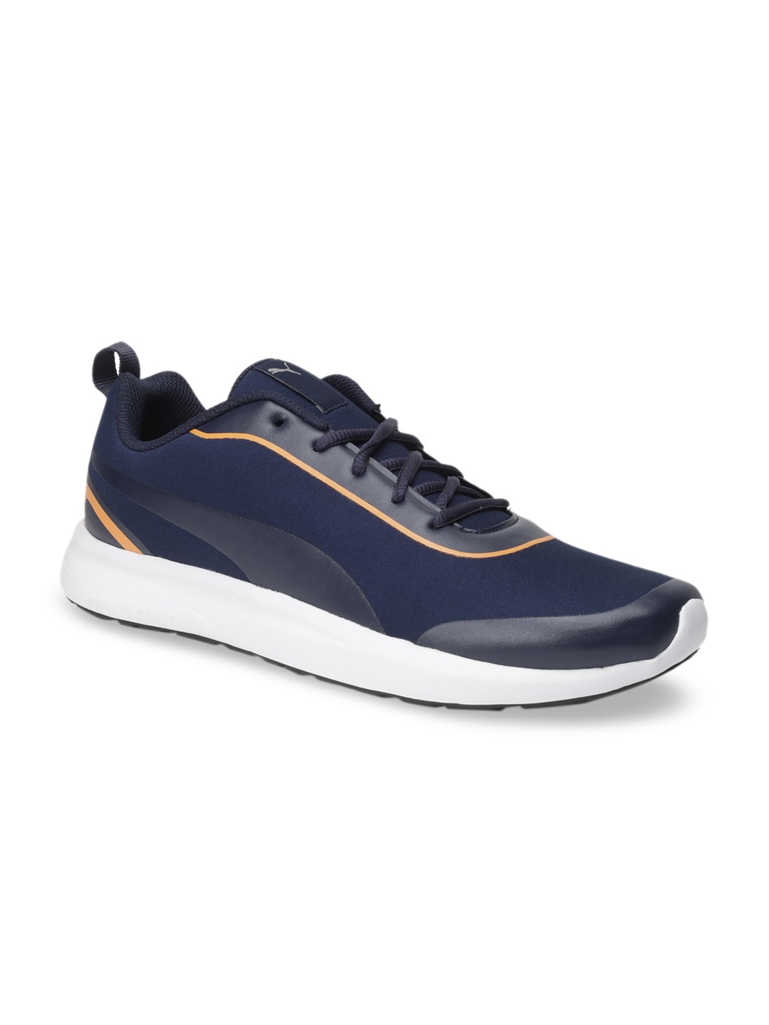 

Puma Men Grey Sneakers Flipster Peacoat-Orange Pop