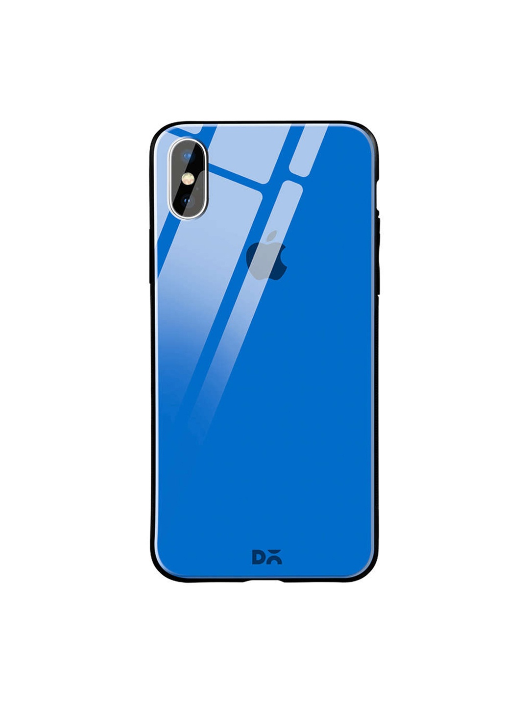 

DailyObjects Blue iPhone X Glass Case Cover